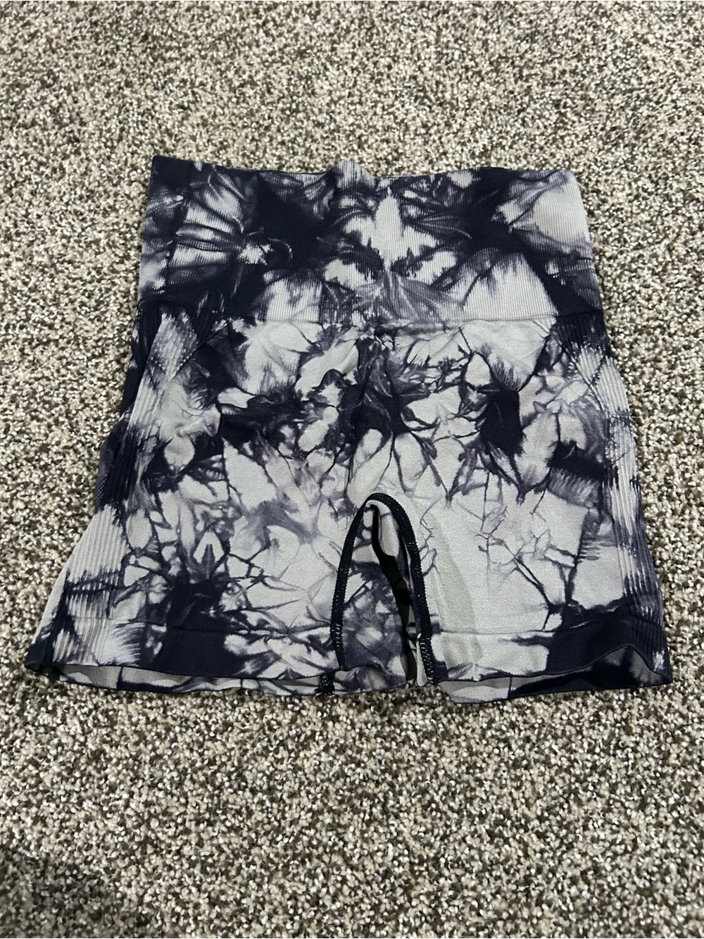 Tie-Dye High-Waist Women’s Spandex Shorts